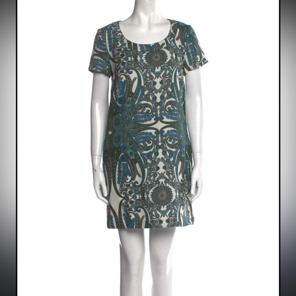 See By Chloe Vintage Patterned Shift Dress Size 6 - Picture 1 of 6